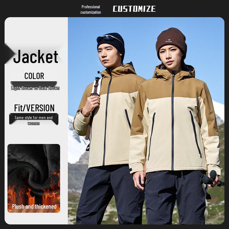 Men's Custom Logo Anti-Static Thickened Windproof Work Jacket for Autumn and Winter
