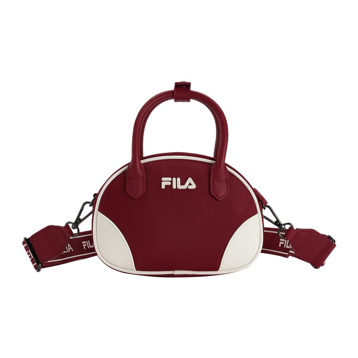 

Новая тканевая сумка через плечо FILA, сумка кроссбоди, сумочка, обычная женская, ярко-темно-красная F13W349165FWI 19.5*7*13.5CM