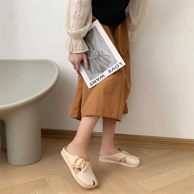 Fashion Home With Heel Shoes Stylish Pvc 2025 Trend Women's Slippers and Ladies Sandals On Promotion Clappers Unique Top Designs Slides