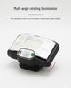 Triple-Head Rotatable Solar Outdoor Wall Lamp for Streets and Courtyards