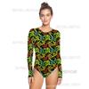 Womens Quick-Dry UV Protection Digital Print Wetsuit Snorkeling Surfing Swimming Water Sports