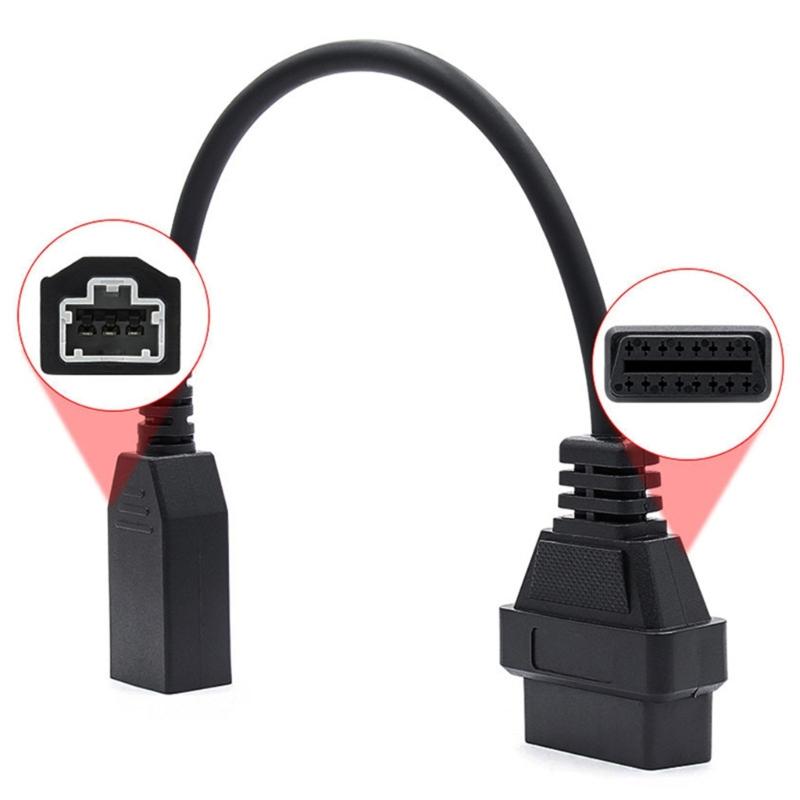 OBD2 Diagnostic Cable Adapter 3 Pin To 16Pin Connector Vehicle Diagnostic Adapter Cable Automotive Cable for Vehicle