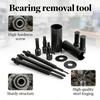 Motorcycle/Bicycle Bearing Puller Kit 9-23mm Range 12-Piece Extractor Set With 5 Clamps For Wheel Gear & Steering System Repairs