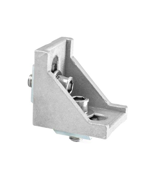 Equerre de fixation - QWORK - WD6218 - 40x40x35mm - Installation facile - Lot de 10 supports