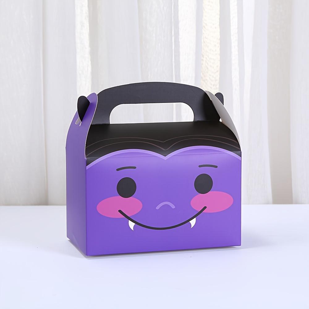 6/12 Halloween Candy Gift Box Monster Pumpkin Cat Mummy Vampire Skeleton Paper Gift Box Candy & Cookies Horror Theme