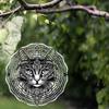 2D Mandala Flower Metal Wind Spinner - 360° Rotating Hanging Garden Decor, No Battery Needed, Wind Spinners Outdoor