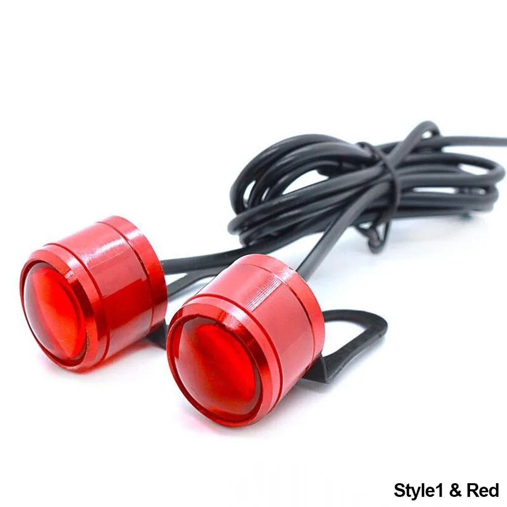 2PCS Motorcycle Strobe Led 5w led eagle eye flashing Light 7Colors With Brackets Daytime Running Lights For Spotlight DC12V