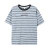 Boys' Striped Letter Print Short Sleeve T-Shirt