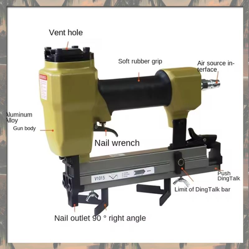 A70U New V-Shaped Nail Gun V1015 Picture Photo Frame Back Nail Angle Studio Photo Frame 45 Degree Pneumatic Gun Angle Nail Gun