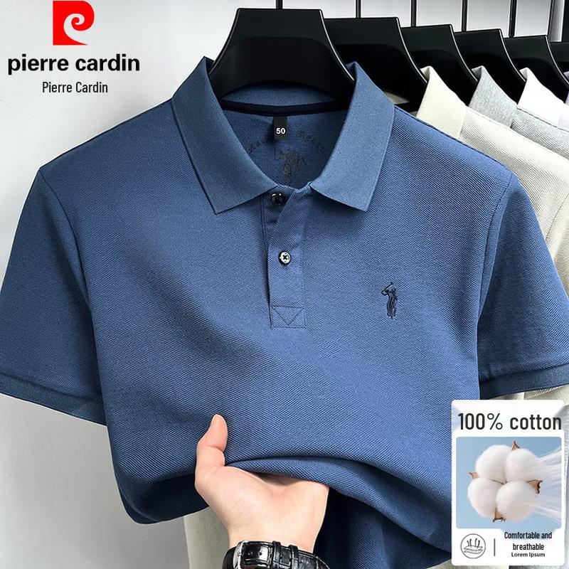 Pierre Cardin Men s Embroidered Polo Short Sleeve Shirt L