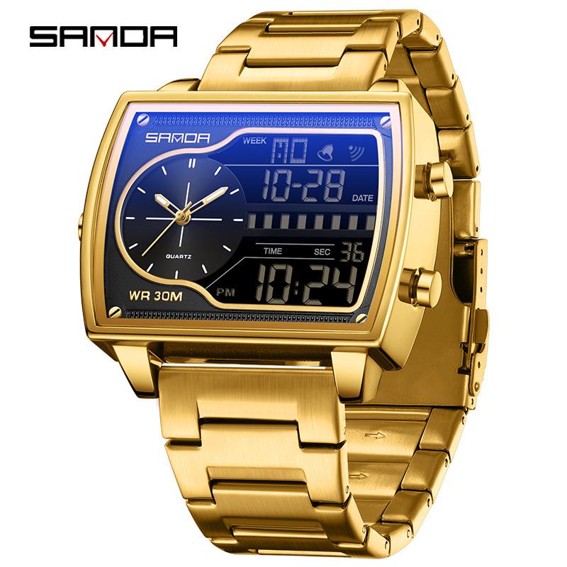Outdoor sports watch student fashion multi-function electronic watch luminous Korean style personalized men's and women's electronic watch