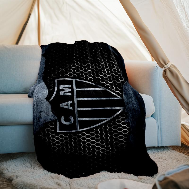 1PC Love For Atlético  Printed Soft Flannel Blanket Throw for Adult Bedroom Living Room Sofa Camping Travel Fan Gifts Christmas Gifts