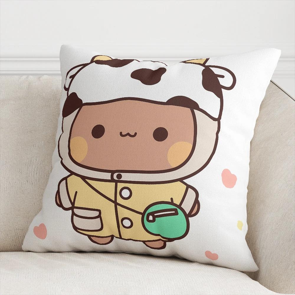 Office Living Room Home Pillowcase Kawaii Cartoon Bear Pattern Pillowcase Car Ornaments