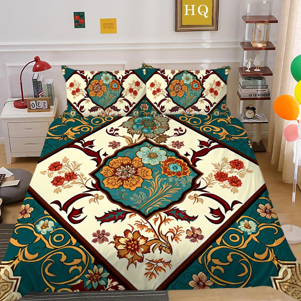 Decorazione Camera da Letto Lusso Stampa Paisley 3D Biancheria da Letto per Bambini Copripiumino Singolo/Matrimoniale
