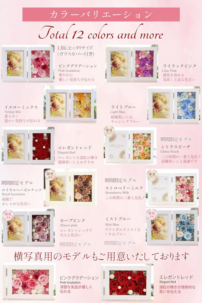 IPFA Preserved Flower Photo Frame Premium Model Large Size Flower Photo Retirement Gift Wedding Gift Birthday Day Graduation Ceremony Farewell Party