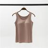 Modal Women's Wireless Strappy Tank Top with Built-in Bra Cups for Yoga
