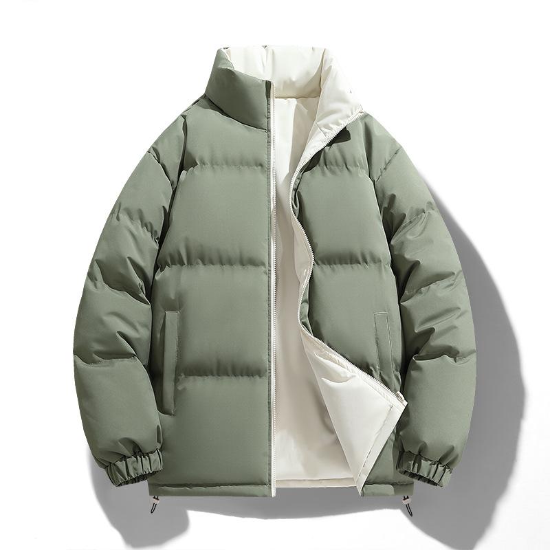 Double-Sided Men's Winter Cotton Padded Jacket - Warm, Loose Fit, Trendy Youth Style for Autumn and Winter