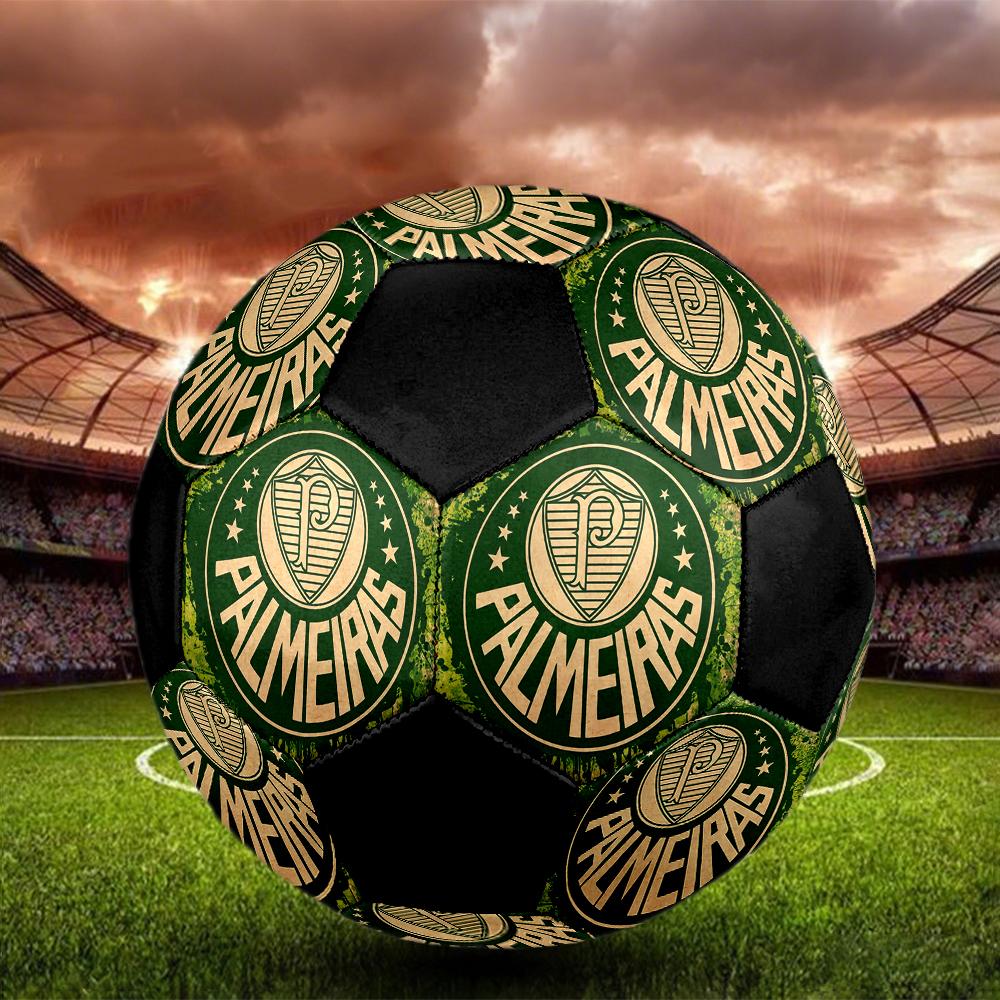 SIZE 5 SE Palmeiras Soccer Ball Colorful All Ages Machine Stitched PVC Competition Ready Durable High-Bounce