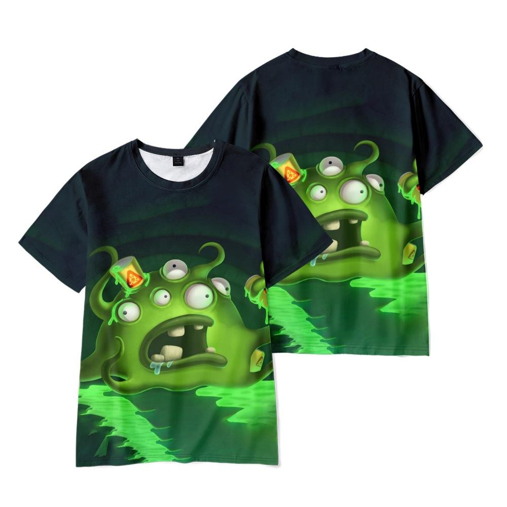 

Футболка з принтом аніме Wobbly Life Чоловіки Жінки Повсякденна З круглим вирізом З коротким рукавом Дитяча Смішна Модна Унісекс Футболки Топи 16 Кольорів XXL темно-зелений колір