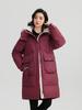 Lightweight Hooded Fluffy Warm Coldproof Loose Mid-Length High Quality Fabric Casual Sports Jacket Large Pockets Bread Clothes Cotton Coat Jacket