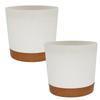 Plant Pot Circular Large Flowerpot Plastic Indoor Plant Succulents Planter with Drainage Potted Home Decoration