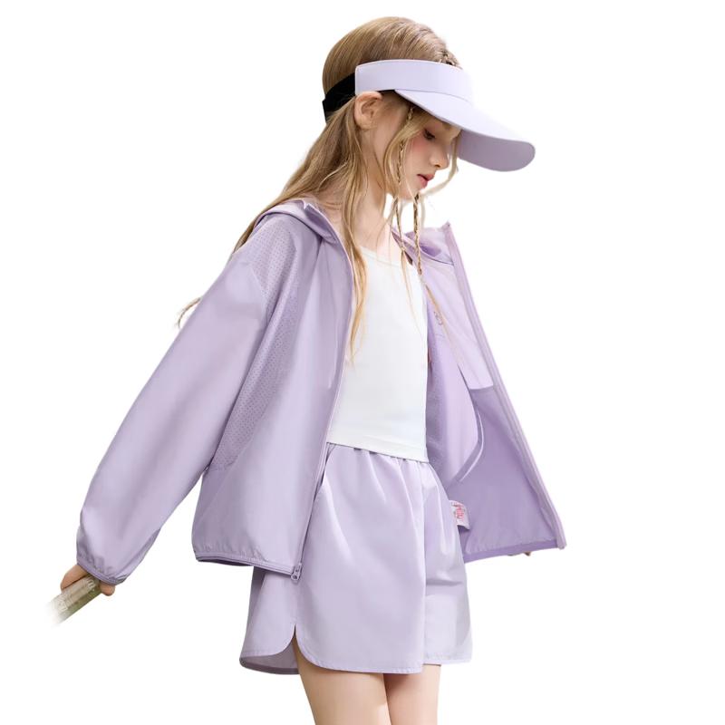 ASK JUNIOR Girls  Hooded Sun Protection Set S