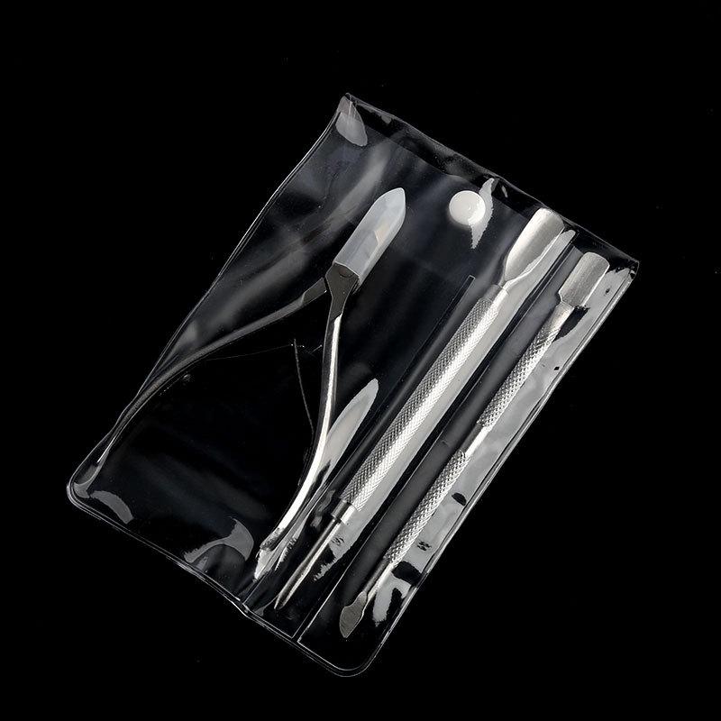 Stainless Steel Cuticle Care 3-Piece Set: Nipper, Pusher, and Fork