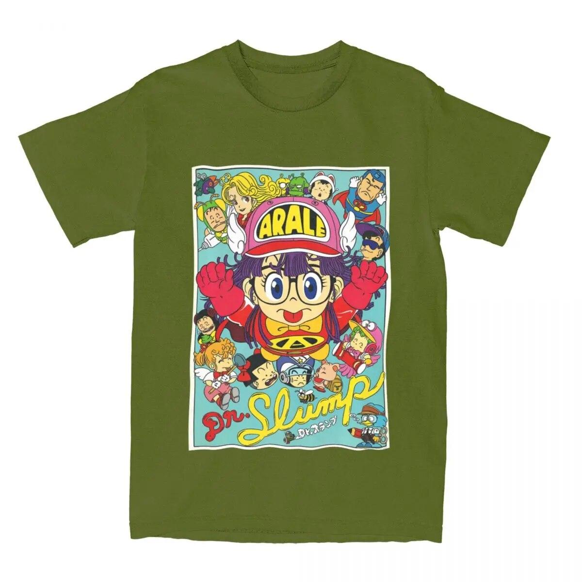 

Женские рубашки унисекс Arale Dr.Slump с героями мультфильмов, винтажные хлопковые футболки с короткими рукавами, одежда с круглым вырезом, рождественский подарок 4XL