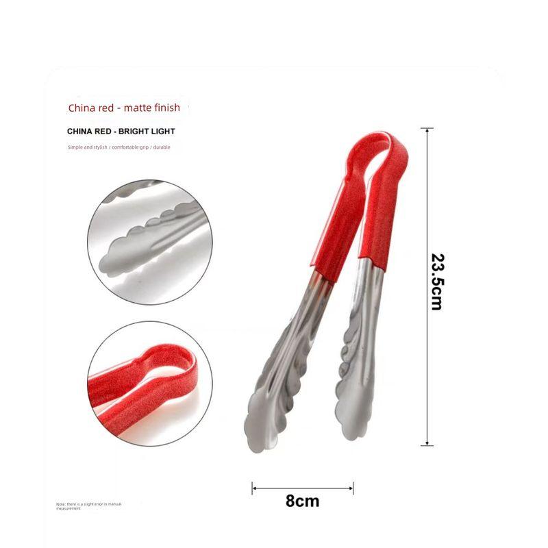 Thickened Stainless Steel Food Tongs for Kitchen, Barbecue, Bread, Steak, Commercial Use, Anti-Scalding, Special for Hot Pot