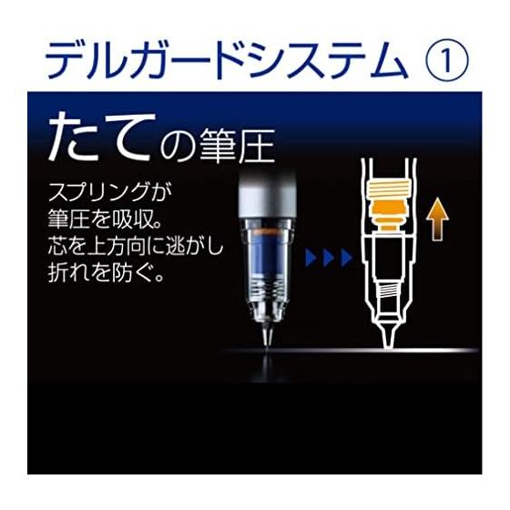 Zebra DelGuard Type Lx Mechanical Pencil, Red, 0.5mm Lead