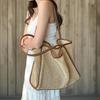 New ArrivalS Open Run Women S Summer Large Capacity Zipper Rattan Shoulder Bag