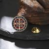 Saint Benedict Brooch The ST. Benedict Medal Pin Jewelry Christian Catholic Cross Exorcism Brooch De San Benito Badge