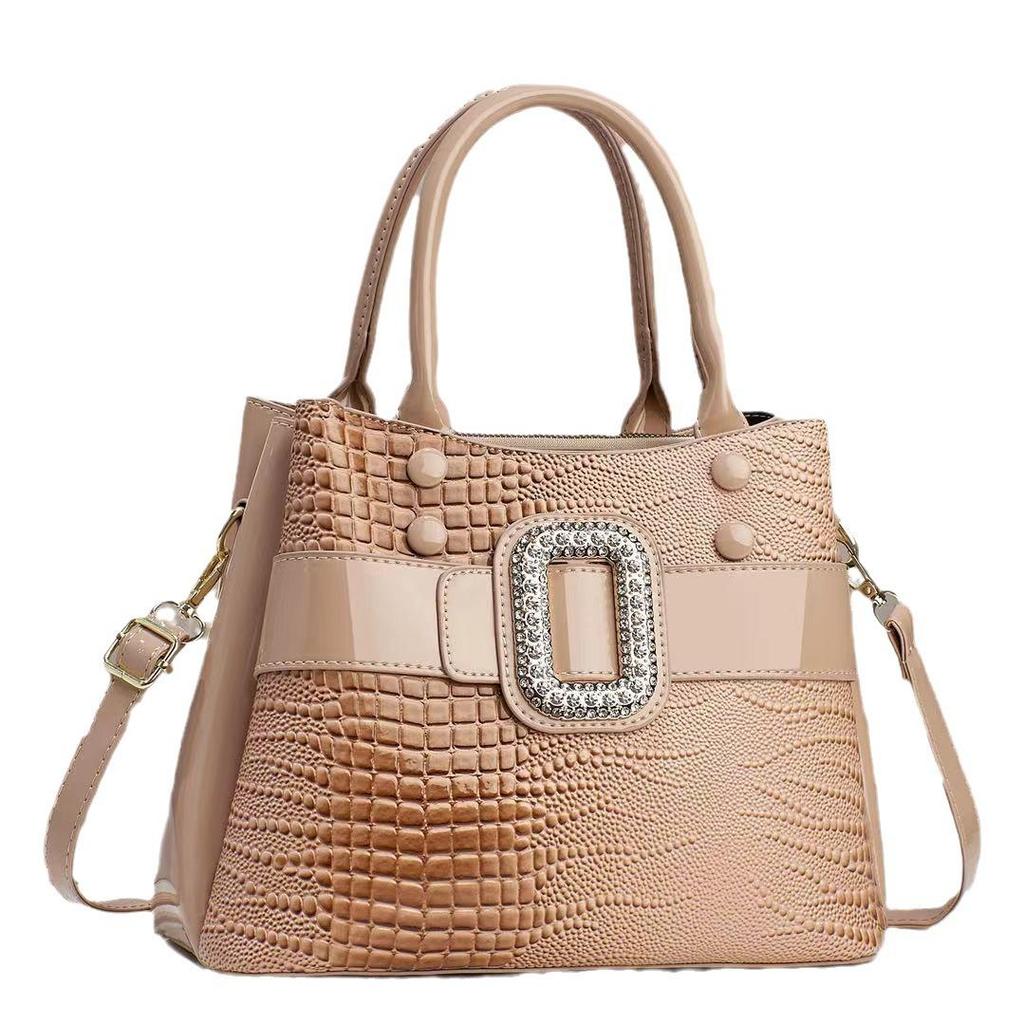 Simple Crocodile Pattern Mother Bag Bag Women'S Handbag Atmospheric Large-Capacity Messenger Bag