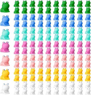 50Pc/set Mini Resin Frogs Glitter Cute Frog Miniature Figurines Frogs DIY Ornament Accessorie for Garden Dollhouse Decor Crafts