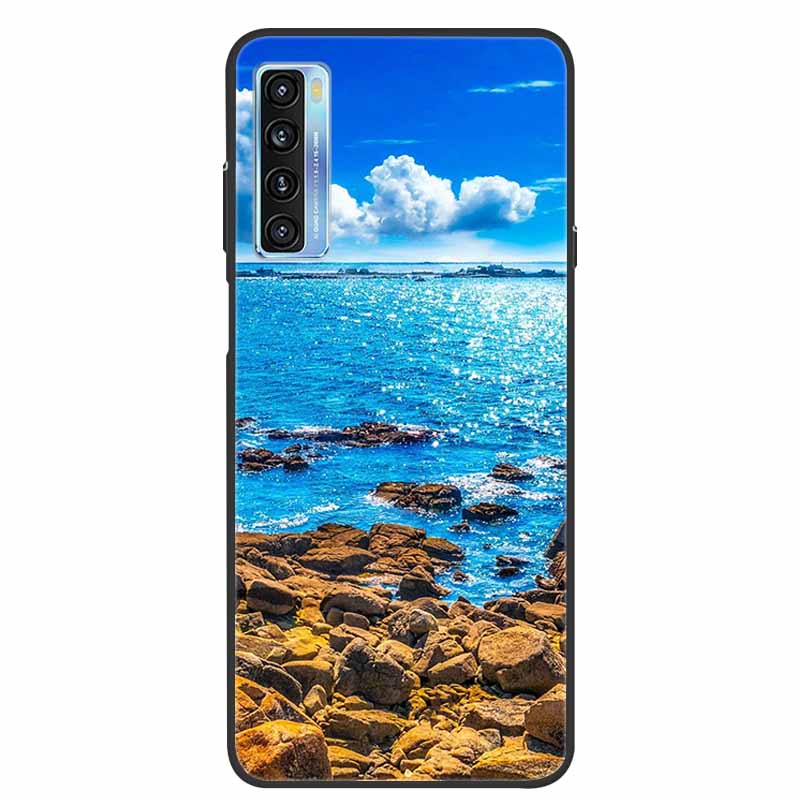 For TCL 20L Case Cute Painted Soft Silicone Back Cover for TCL 20L+ Plus T775H Phone Cases TPU Bumper For TCL 20S 20 L T774H