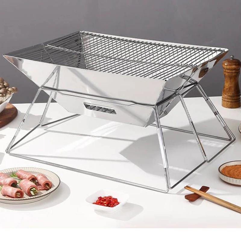 Barbecue Folding Barbecue Rack Portable Carbon Oven Outdoor Camping BBQ Stove