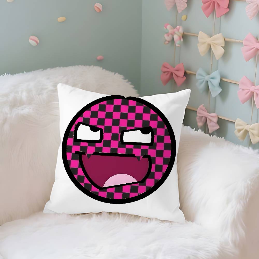 Funny EEpic Face Case Plush Fabric Soft Pillowcase Double Sided Print Cushion Cover Household Gifts