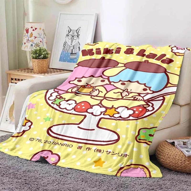 6 Größen Warme Weiche Sanrio Little Twin Stars Decke Flauschig Kinder und Erwachsene Sofa Plüsch Tagesdecke Überwurfdecke für Sofa Bett
