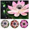 RGB Solar Floating Lotus Light Waterproof Lotus Night Lamp Decor Water Floating Lamp  Pool