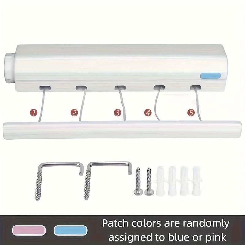 1PCRetractable Invisible Clothesline For Indoor Outdoor Bathroom Bedroom Balcony Living Room Pull Out Clothes Hanger Drying Rack