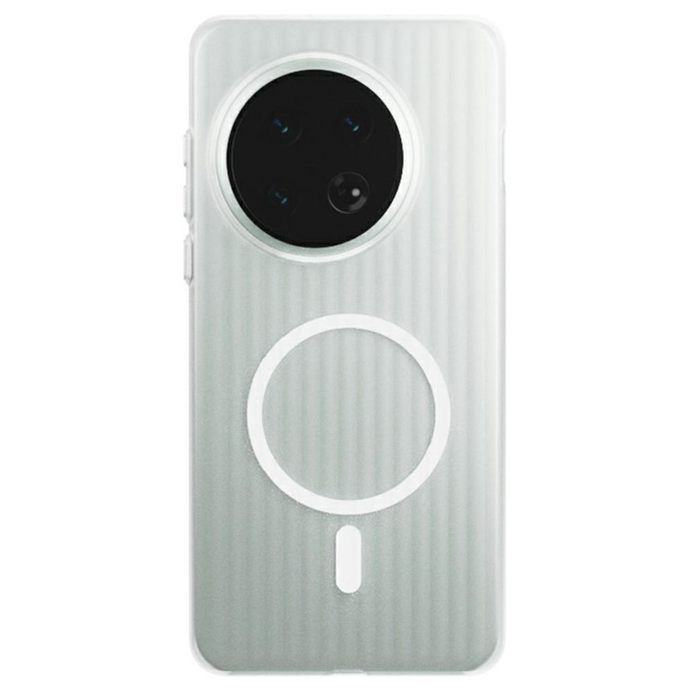 

For OnePlus 13 Magnetic Case Corrugated Texture Hard PC Phone Cover