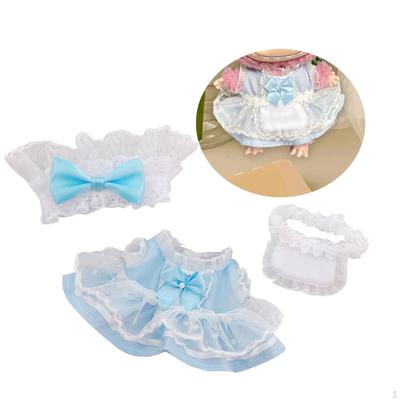 Puppen-Dienstmädchen-Outfit-Set für 17cm Puppen, komplett mit Extras