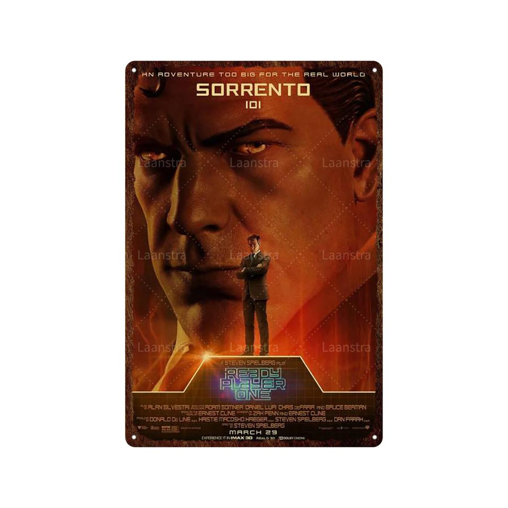 Ready Player One Retro Movie Tin Sign Poster Bar Home Decoration Metal Sign Plaque Decoration Wall Art Decor For Decorating