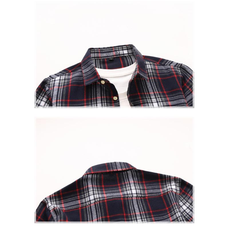 Summer Men's Fashion Plaid Shirt New Design Pocket Short Sleeve Shirts Mens Casual Business Office Work Dress Blouse 5XL 6XL 7XL