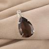 Smoky Topaz Gemstone 925 Sterling Silver Handmade Designer Pendant 1.6" Women Jewelry For Mother's Day PP-67-8