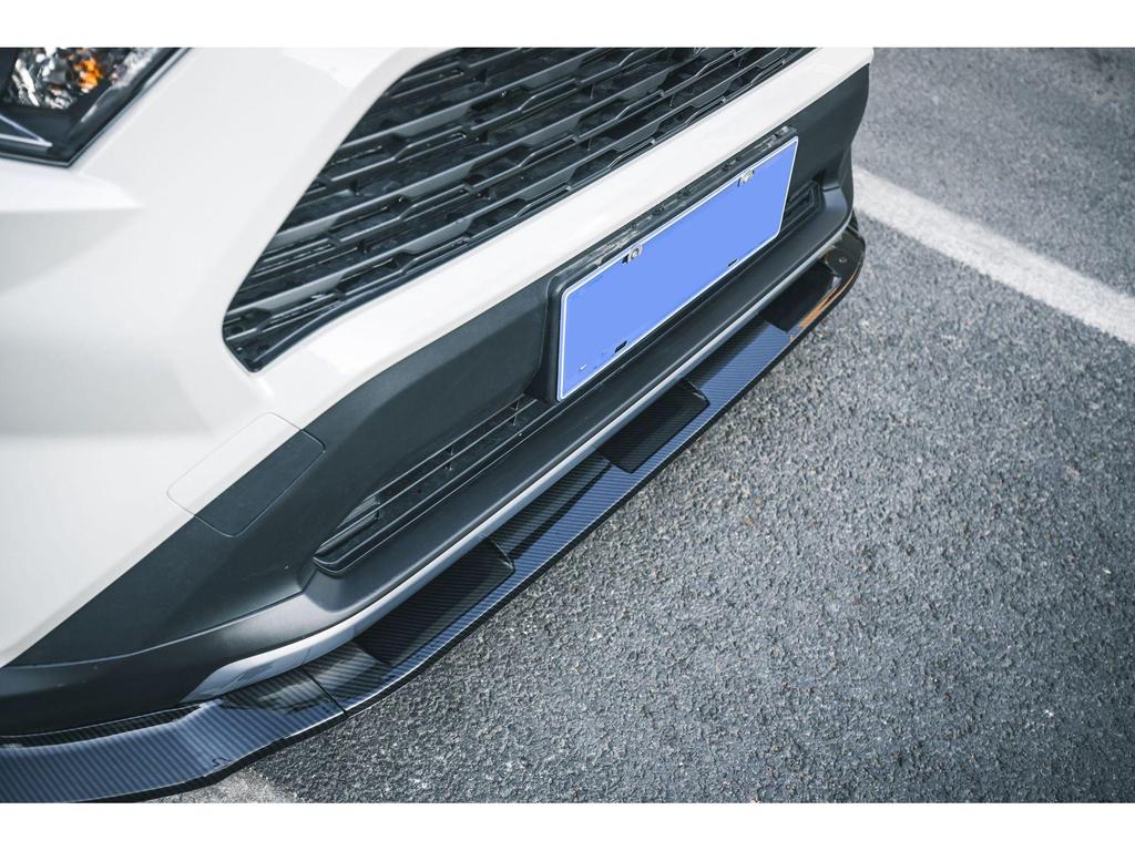 Compatible Body Kit for 2020 Toyota RAV4: Front Lip, Bumper Fender Flares, Side Skirts, Rear & Middle Spoilers, Rear Wing.