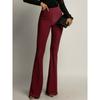 Women's Autumn and Winter Models High-waisted Solid Colour Fashion Casual Wide-leg Loose Trousers