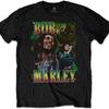Bob Marley Men's Roots, Rock, Reggae Homage Slim Fit T-Shirt XX-Large Black