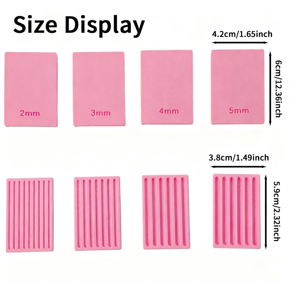 4pcs/set 3D Pink Print Clay Ball Maker Tools for Nail Art Polymer Clay Roller 2mm 3mm 4mm 5mm Sphere Shaper Roller Nail Tools