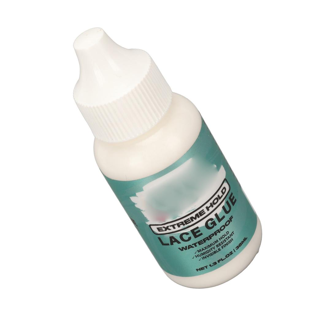 Colla per Parrucca in Pizzo Forte Adesione Capelli Falsi Toupet Adesivo Colla Traslucida Bianco Crema 38ml